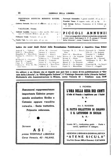 Giornale della libreria organo ufficiale della Associazione italiana editori