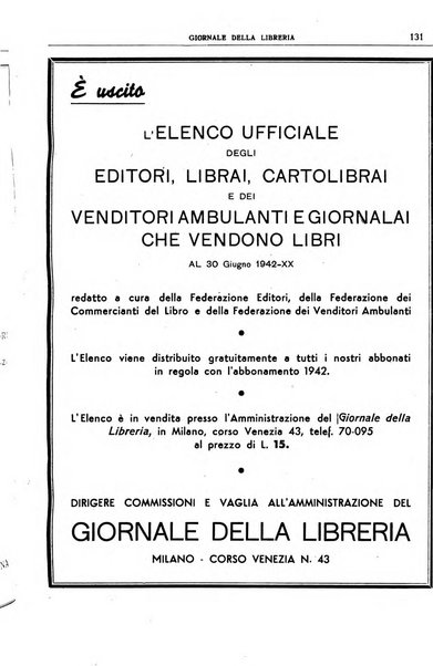 Giornale della libreria organo ufficiale della Associazione italiana editori