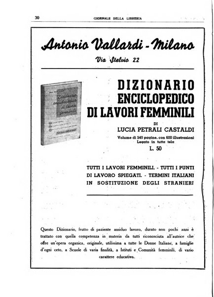 Giornale della libreria organo ufficiale della Associazione italiana editori