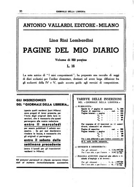 Giornale della libreria organo ufficiale della Associazione italiana editori