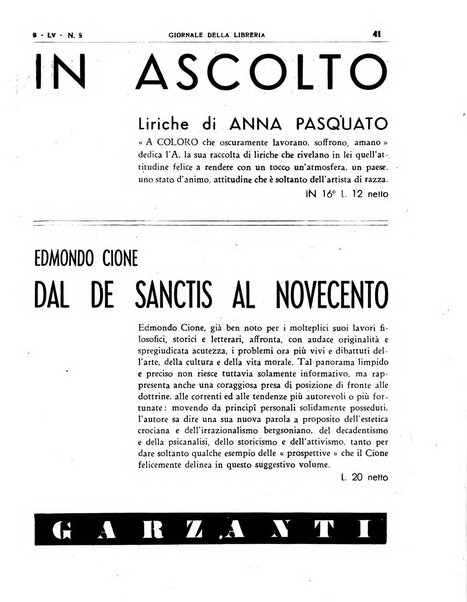 Giornale della libreria organo ufficiale della Associazione italiana editori