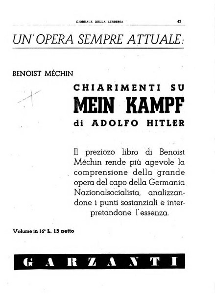 Giornale della libreria organo ufficiale della Associazione italiana editori