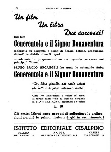 Giornale della libreria organo ufficiale della Associazione italiana editori