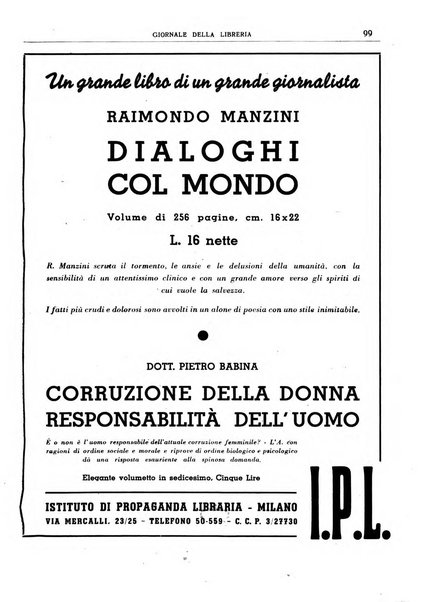 Giornale della libreria organo ufficiale della Associazione italiana editori