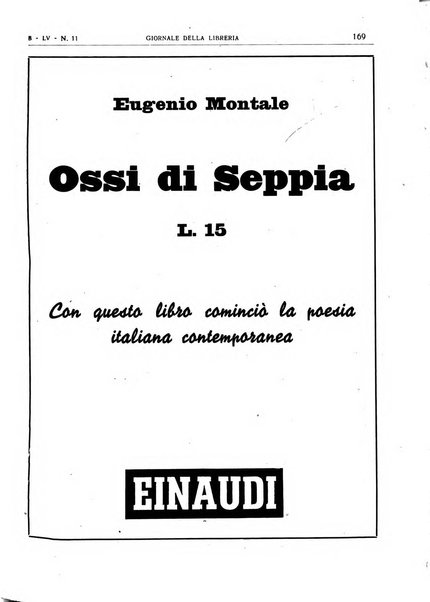 Giornale della libreria organo ufficiale della Associazione italiana editori