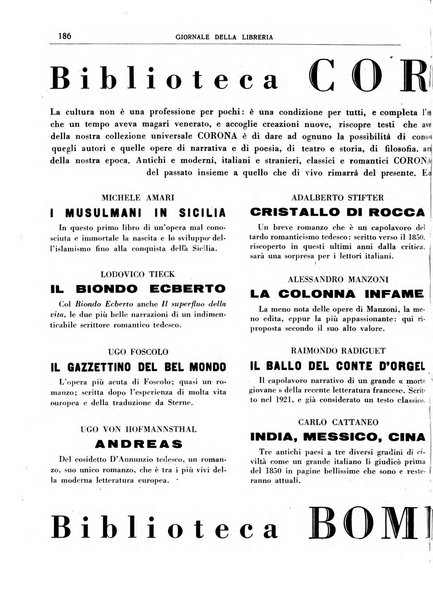 Giornale della libreria organo ufficiale della Associazione italiana editori