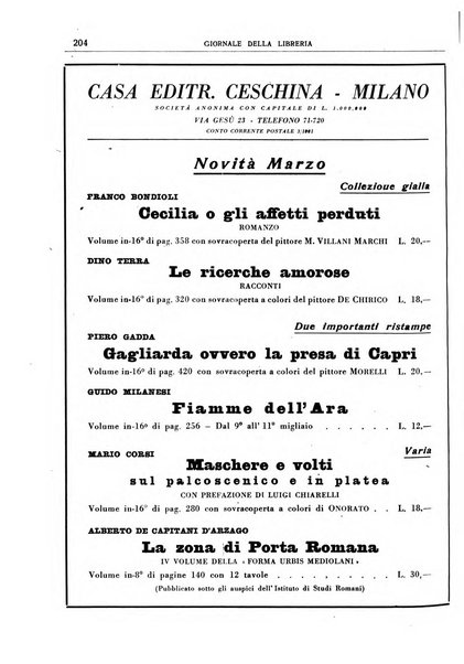 Giornale della libreria organo ufficiale della Associazione italiana editori