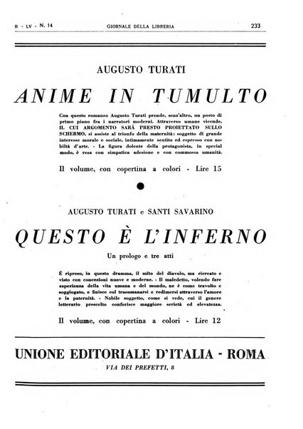 Giornale della libreria organo ufficiale della Associazione italiana editori