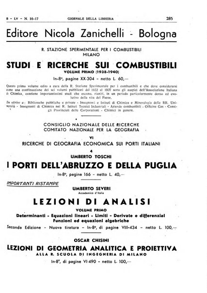 Giornale della libreria organo ufficiale della Associazione italiana editori