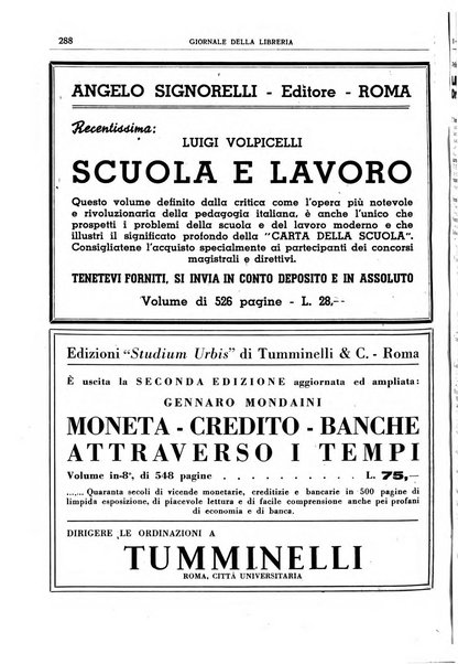 Giornale della libreria organo ufficiale della Associazione italiana editori