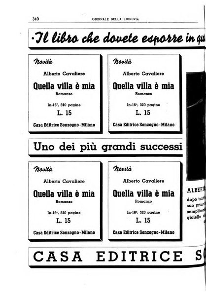 Giornale della libreria organo ufficiale della Associazione italiana editori