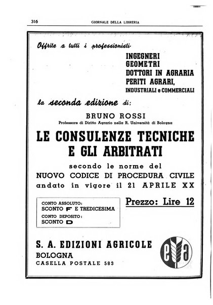 Giornale della libreria organo ufficiale della Associazione italiana editori