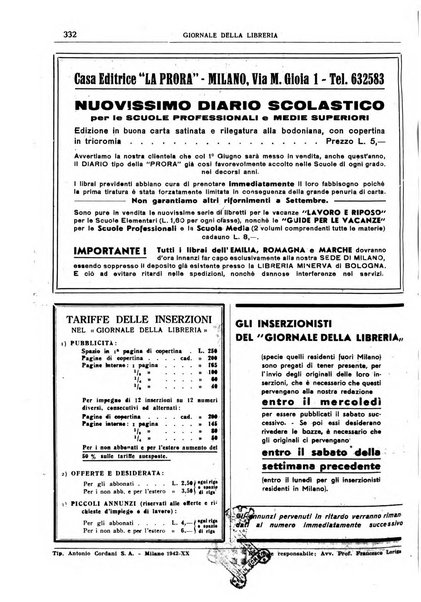 Giornale della libreria organo ufficiale della Associazione italiana editori