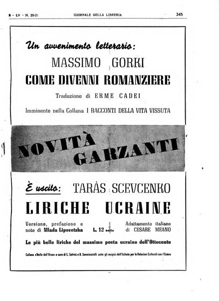 Giornale della libreria organo ufficiale della Associazione italiana editori