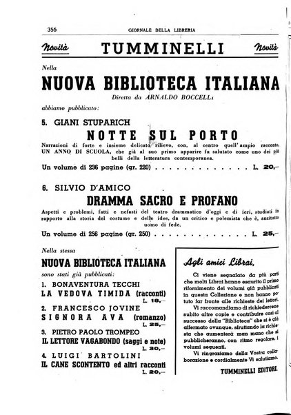 Giornale della libreria organo ufficiale della Associazione italiana editori