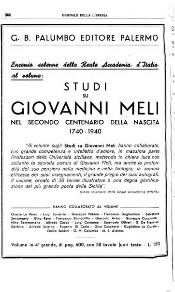 Giornale della libreria organo ufficiale della Associazione italiana editori