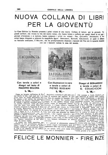 Giornale della libreria organo ufficiale della Associazione italiana editori