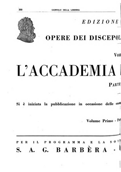 Giornale della libreria organo ufficiale della Associazione italiana editori