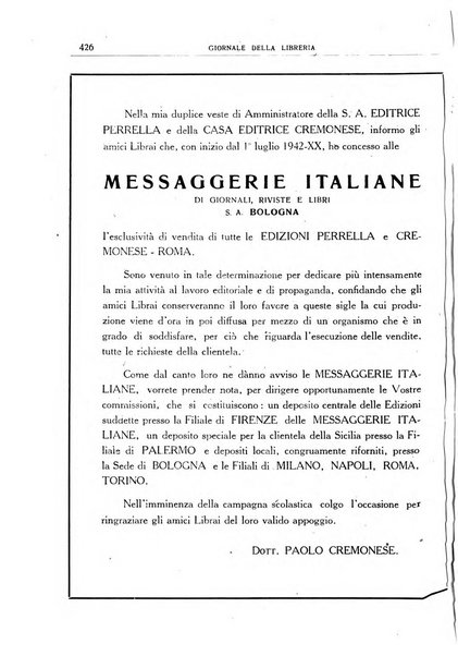 Giornale della libreria organo ufficiale della Associazione italiana editori