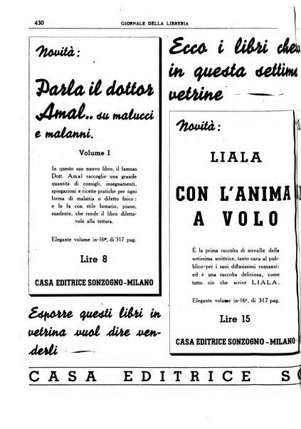 Giornale della libreria organo ufficiale della Associazione italiana editori