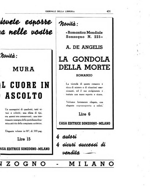 Giornale della libreria organo ufficiale della Associazione italiana editori