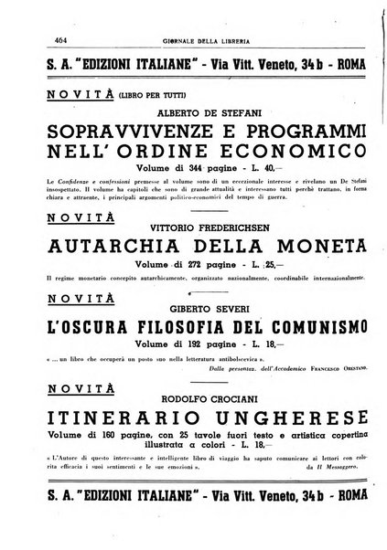 Giornale della libreria organo ufficiale della Associazione italiana editori