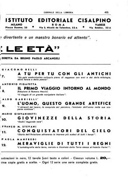 Giornale della libreria organo ufficiale della Associazione italiana editori