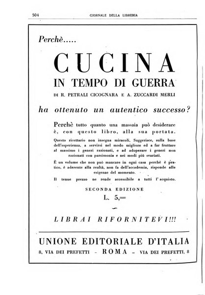 Giornale della libreria organo ufficiale della Associazione italiana editori