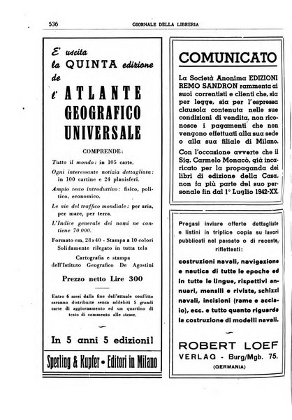 Giornale della libreria organo ufficiale della Associazione italiana editori