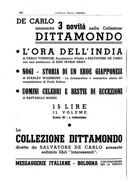 Giornale della libreria organo ufficiale della Associazione italiana editori