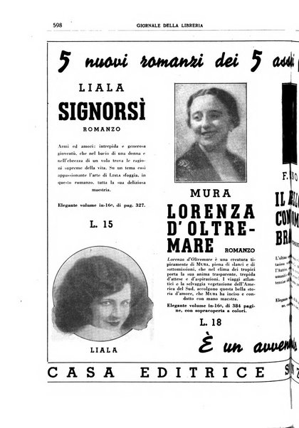 Giornale della libreria organo ufficiale della Associazione italiana editori