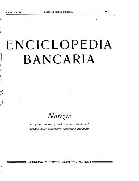 Giornale della libreria organo ufficiale della Associazione italiana editori