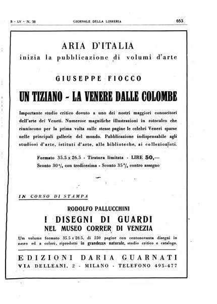 Giornale della libreria organo ufficiale della Associazione italiana editori