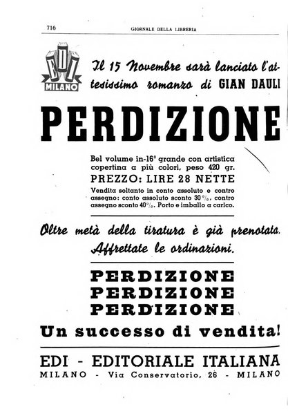 Giornale della libreria organo ufficiale della Associazione italiana editori