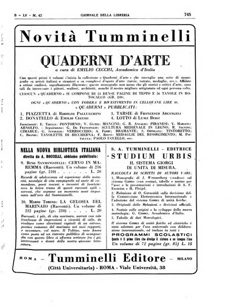 Giornale della libreria organo ufficiale della Associazione italiana editori