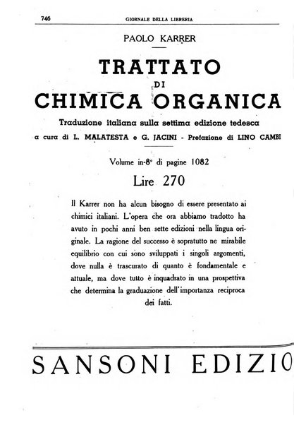 Giornale della libreria organo ufficiale della Associazione italiana editori