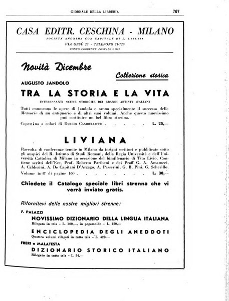 Giornale della libreria organo ufficiale della Associazione italiana editori