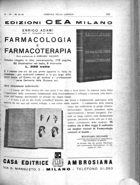 Giornale della libreria organo ufficiale della Associazione italiana editori