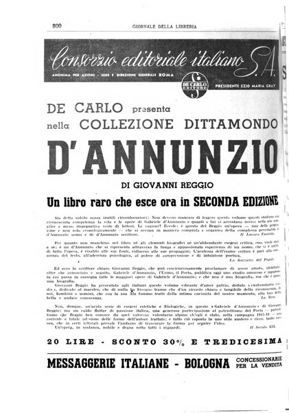 Giornale della libreria organo ufficiale della Associazione italiana editori