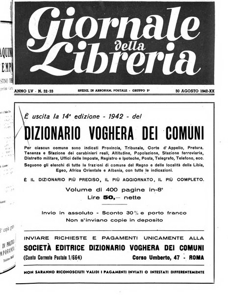 Giornale della libreria organo ufficiale della Associazione italiana editori