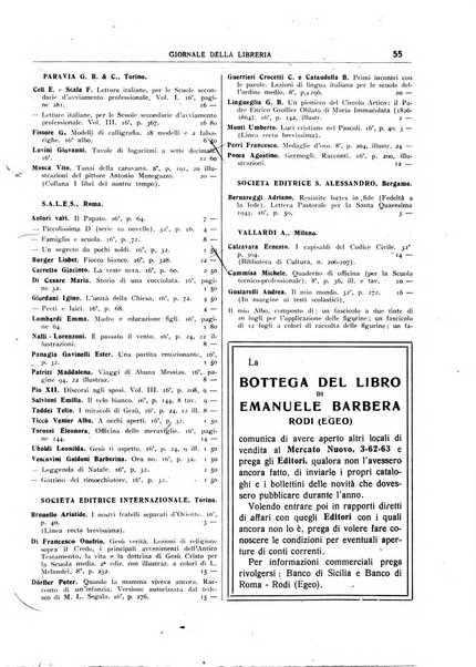 Giornale della libreria organo ufficiale della Associazione italiana editori