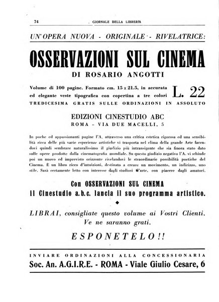 Giornale della libreria organo ufficiale della Associazione italiana editori