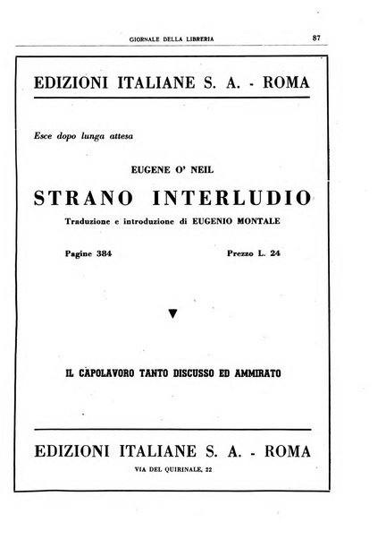 Giornale della libreria organo ufficiale della Associazione italiana editori