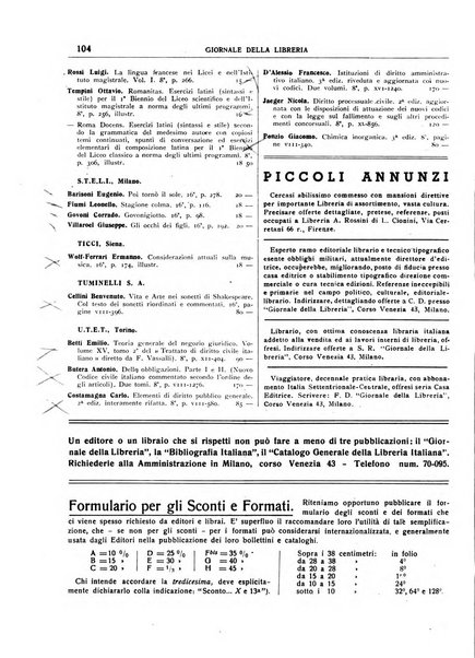 Giornale della libreria organo ufficiale della Associazione italiana editori