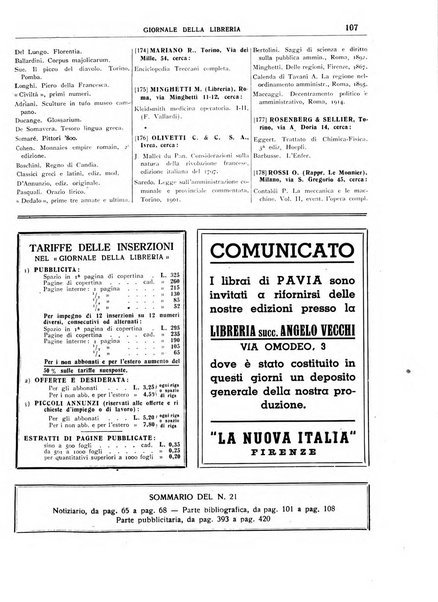 Giornale della libreria organo ufficiale della Associazione italiana editori