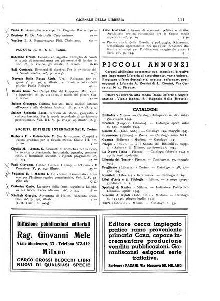 Giornale della libreria organo ufficiale della Associazione italiana editori