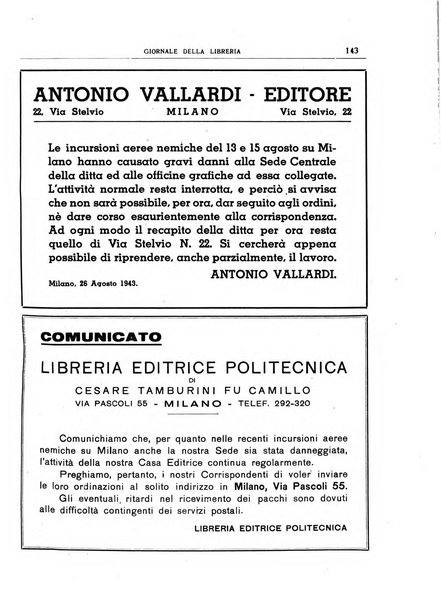 Giornale della libreria organo ufficiale della Associazione italiana editori