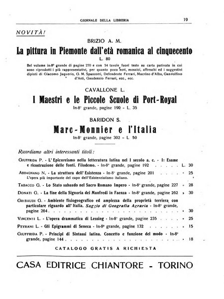 Giornale della libreria organo ufficiale della Associazione italiana editori