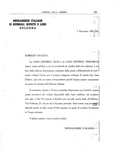 Giornale della libreria organo ufficiale della Associazione italiana editori