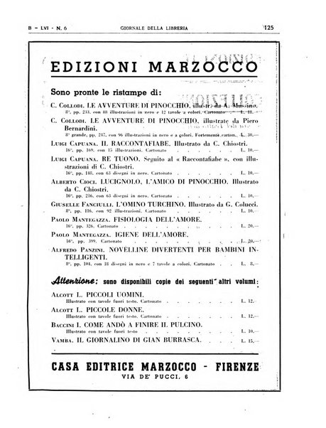 Giornale della libreria organo ufficiale della Associazione italiana editori